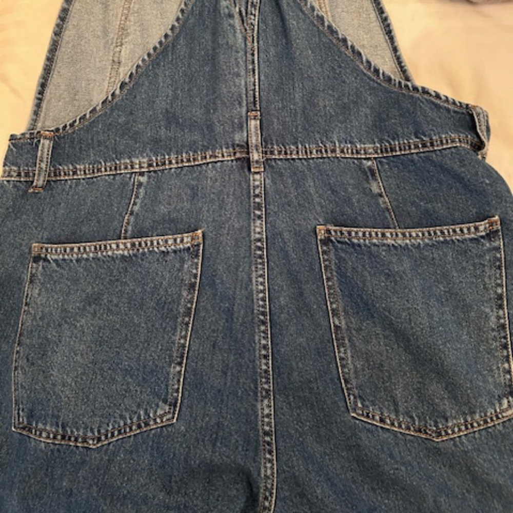 We The Free Blue Denim Ziggy Overalls Jumpsuit - Picture 8 of 10